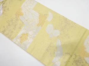 服部織物製　変わり石畳模様織り出し　袋帯